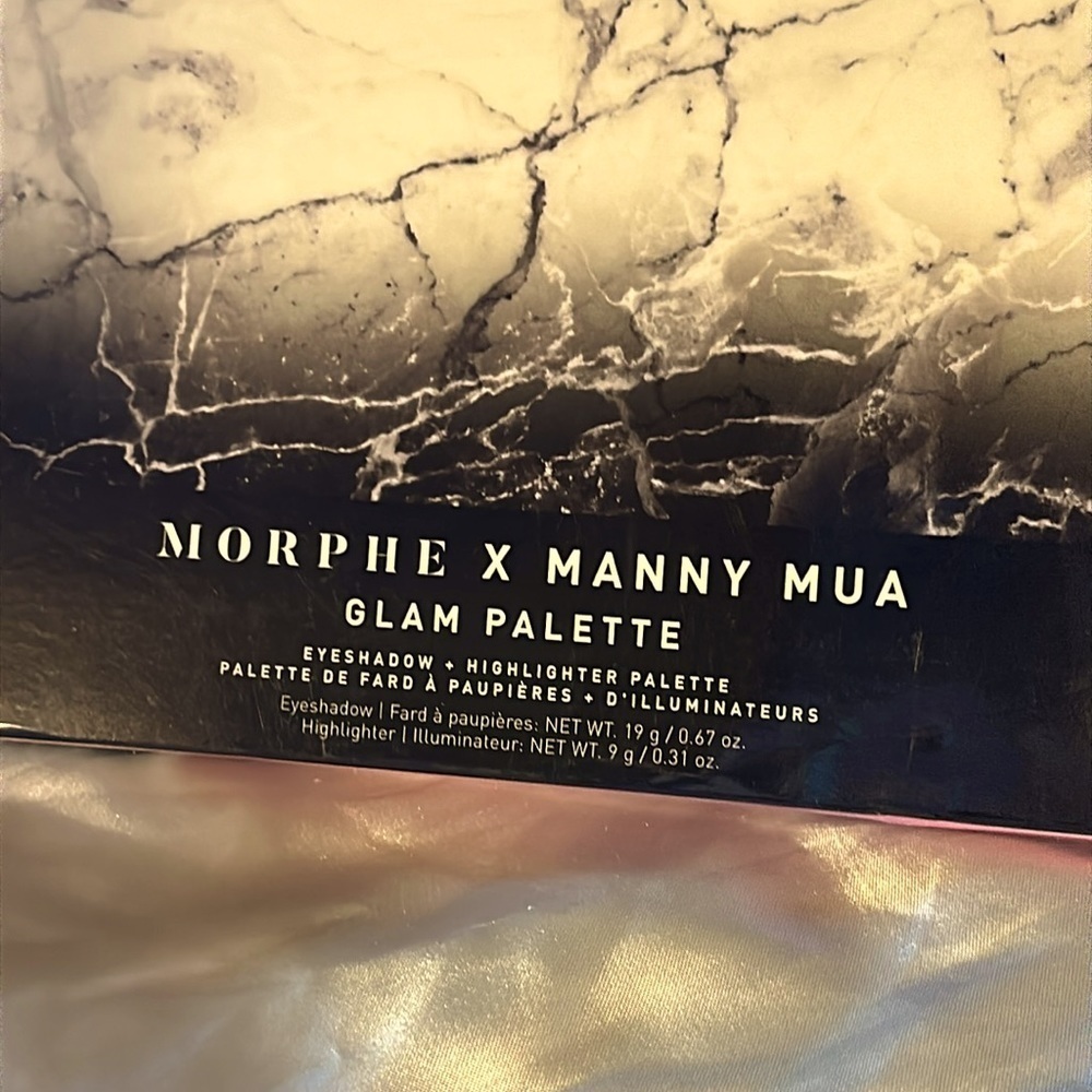 Morphe X Manny Mia Glam Palette Eyeshadow + Highlighter Palette Eyeshadow.